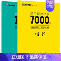 [大开本全2册]汉字7000字-楷书+行楷 [正版]荆霄鹏楷书行楷字帖7000字常用字正楷钢笔字帖初学者硬笔书法教程初中