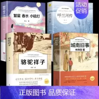 [4册]城南旧事+呼兰河传+繁星春水+骆驼祥子 [正版]城南旧事版林海音原著完整版五年级阅读著必课读外书籍适合小学生四年
