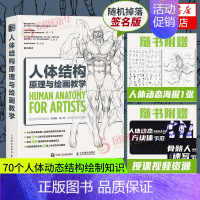 [正版]人体结构原理与绘画教学肖玮春 游戏动漫人体结构造型手绘技法人物绘画教程画画的春哥画画入门自学 书籍素描临摹画册