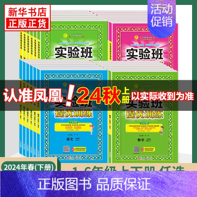 数学[苏教版] 六年级下 [正版]2024秋 实验班提优训练 一年级上下册二三四五六年级下册语文人教版数学苏教版英语译林