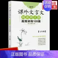 七年级文言文 初中通用 [正版]初中课外文言文阅读周计划高效训练120篇现代文阅读周计划高效训练100篇七八九年级中学生
