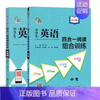 9年级+中考 [基础+提高](全2册) 初中通用 [正版]中学生英语四合一阅读组合训练七八九年级基础版提高版 南大励学专