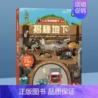 ⭐揭秘地下 [正版]揭秘系列儿童翻翻书 揭秘恐龙海洋太空汽车人体动物机场机器人绘本书籍立体书少儿科普百科启蒙早教幼儿园大