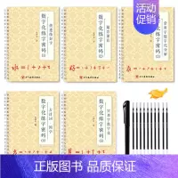 [基础款!升级5本凹槽,收藏送1笔杆1握笔器10支笔芯] [正版]成人数字化行书密码字帖练字成年男女生行楷练字帖张神农行