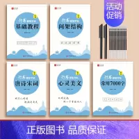 (临摹)行书教程套装[共5本] [正版]行楷字帖成人练字行书描红练字帖男生女生钢笔书法写字帖成年练字本描红初中高中生大学