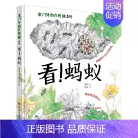 看!蚂蚁 [正版]家门外的自然课系列绘本硬壳精装看蜗牛草儿树木蚂蚁蚯蚓蘑菇噢中草药哇大熊猫哇水母儿童自然科普绘本自然课哇