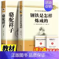 七年级下]骆驼祥子+钢铁是怎样炼成的 [正版]七年级上下册必读书原著西游记+朝花夕拾鲁迅骆驼祥子海底两万里完整版初中生课