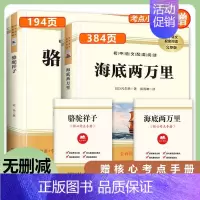 骆驼祥子+海底两万里 [正版]七年级上下册必读书原著西游记+朝花夕拾鲁迅骆驼祥子海底两万里完整版初中生课外书 初一7年级