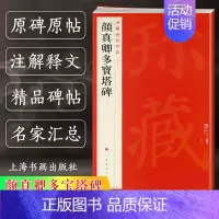 [正版]颜真卿多宝塔碑 中国碑帖名品58 五十八译文注释繁体旁注 颜体楷书毛笔字帖书法临摹临帖练习古帖宋拓本 历代集评上