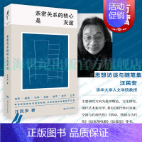 [正版]亲密关系的核心是友谊 汪民安著思想访谈随笔集重光relire上海文艺出版社现当代文学图书籍艺文志