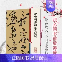 [正版]祝允明书前后赤壁赋 彩色放大本中国著名碑帖 孙宝文编 书法篆刻 书法碑帖 书法爱好者字帖 鉴赏收藏 上海辞书出