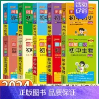 初中英语词汇高频版 初中通用 [正版]2024版 图解速记初中语文数学英语物理化学生物政治历史地理生物全套人教版初一二三
