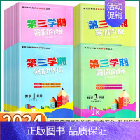 4本](语/数/英-人教版)+科学(教科版) 小学四年级 [正版]2024 暑假作业第三学期暑假衔接 小学一年级升二年级