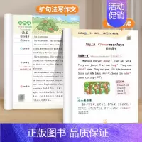 [1-2年级]英语每日晨读+扩句法写作文 小学通用 [正版]小学英语每日晨读美文人教版一二三年级四五六年级上册口语练习启