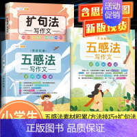 [扩句成篇]五感法2本+扩句法写作文 小学通用 [正版]五感法写作文二年级三到六年级小学生作文大全五感法写作技巧与方法素