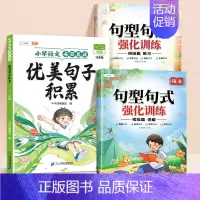 [一二年级]初级优美句子+句型句式训练(全3册) 小学通用 [正版]优美句子积累与仿写大全小学生一二年级三四五六年级作文