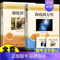 [七下]骆驼祥子+海底两万里 [正版]初中经典名著十二本七八九年级上测下册儒林外史海底两万里骆驼祥子朝花夕拾西游记水浒传