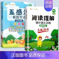 [全2册]看图写话+阅读理解 小学二年级 [正版]斗半匠五感法看图写话写作文一年级二年级上册下册写作技巧方法好词好句好段