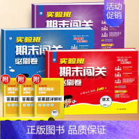 [3本]语文+数学+英语-北师版 四年级下 [正版]2024实验班期末闯关必刷卷提优训练一年级二年级三四五六年级下册同步
