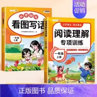 [写作基础2本]阅读理解+看图写话 [正版]2024年新版一年级上册阅读理解专项训练书人教版小学1年级语文阅读理解公式法
