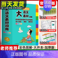 ❥小学生大语文素材词典 [正版]2024新版大语文素材词典全新彩图大字版中小学多功能字典好词好句好段好开头好结尾名人名言