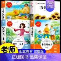 [四下4册]青铜葵花+宝葫芦+小英雄+繁星春水 [正版]小英雄雨来原著完整版管桦著四年级下册阅读课外书小学生三五六年级上