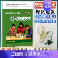 劳技 6下 小学通用 [正版]小学生劳动书三年级上册劳动与技术小学一二三四五六年级上下册含材料手工劳动材料培养动手能力拓