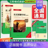 [套装-八上必读-共2册]红星照耀中国+昆虫记❤️赠配套手册 初中通用 [正版]红星照耀中国昆虫记初中名著名校课堂八年级