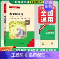 [九上-选读]泰戈尔诗选❤️赠配套手册 初中通用 [正版]水浒传艾青诗选九年级上下册必读课外书名著导读书目精编初中名著名