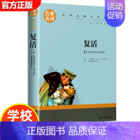 复活 [正版]15册 高中课外阅读书籍全套 名著高中生语文巴黎圣母院堂吉诃德老人与海大卫科波菲尔呐喊复活高老头乡土中国红