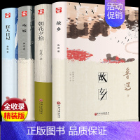 精装版故乡+朝花夕拾+呐喊+狂人日记 [正版]精装版故乡鲁迅小说作品集全集原著朝花夕拾呐喊狂人日记