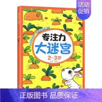 专注力大迷宫(2-3岁) [正版]专注力大迷宫全套4册2-3-4-5-6岁训练书儿童益智训练书幼儿高难度闯关找不同注意力