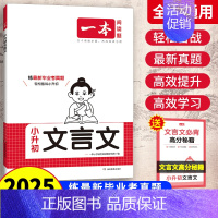 小升初文言文 小学升初中 [正版]2025版小升初语文阅读训练100篇文言文阅读与训练阅读理解专项训练书课外阅读真题强化