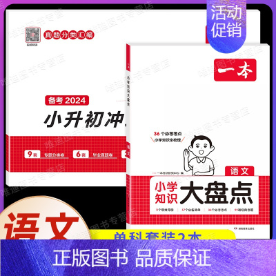 [语文2本]知识大盘点+小升初冲刺新卷 小学通用 [正版]2025版小学知识大盘点语文数学英语小升初名校冲刺方案模拟考试