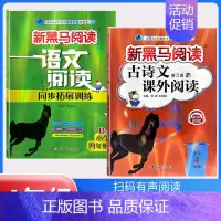 下册》古诗文阅读+阅读同步拓展训练B版[2本] 小学四年级 [正版]2024新黑马阅读英语四年级 小学英语阅读理解专项训