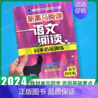 上册》阅读同步拓展训练A版 小学四年级 [正版]2024新黑马阅读英语四年级 小学英语阅读理解专项训练题课外拓展强化同步
