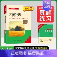 艾青诗选编.名校课堂送考点.长江少年儿童出版社 [正版]艾青诗选原著 九年级上册必读北京工艺美术出版社完整版初中生9人教