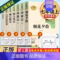 全套7本]七年级上册名著 人教版 [正版]镜花缘猎人笔记湘行散记白洋淀纪事海底两万里和骆驼祥子西游记朝花夕拾原著人民教育