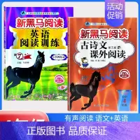 古诗文课外阅读+阅读训练[2本] 小学四年级 [正版]2024新版 新黑马阅读四年级 现代文+古诗文课外阅读训练小学4年