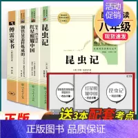 全套4本]红星+昆虫+钢铁+傅雷 人教版 [正版]八年级上册下册必读名著 长征红星照耀中国昆虫记钢铁是怎样炼成的经典常谈