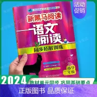阅读同步拓展训练B版 小学三年级 [正版] 2024新黑马阅读三年级 英语听力训练 3年级上册下册全一册 小学三年级阅读