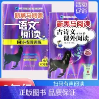 古诗文阅读+阅读同步拓展训练A版[2本] 小学六年级 [正版]2024新黑马阅读六年级 英语听力训练+阅读训练 6年级上