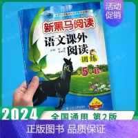 课外阅读训练B版 小学五年级 [正版]2024新黑马阅读五年级 英语听力训练+阅读训练 5年级上册下册全一册 小学五年级