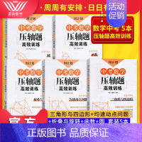 [正版]周计划中考数学压轴题高效训练圆+匀速动点问题+函数+三角形与四边形+折叠与旋转答案详解版周周有安排日日有进步中考