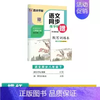 [语文同步]八年级下册 [正版]七年级上册练字帖八九年级下册人教版语文英语衡水体同步练字帖初中生练字正楷书硬笔钢笔临摹描