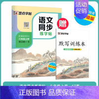 [初中生][语文同步]8年级上册 [正版]初中生练字帖中学生语文同步古诗词七八年级人教版中考必背文言文古诗文正楷入门衡水