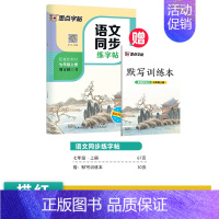 [语文同步练字帖]7年级上(描红) [正版]初中生练字帖行楷楷书字帖七年级八年级上册正楷字帖练字古诗文钢笔练字帖硬笔书法