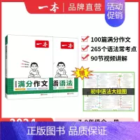 [2本套装]英语语法+满分作文 初中通用 [正版]2024初中英语语法大全七八九年级全解 视频课教程赠思维导图挂图知识大