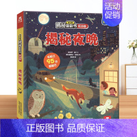 夜晚 [正版] 揭秘翻翻书系列揭秘机场绘本0-1-2-3岁幼儿揭秘机场恐龙太空低幼版科普阅读益智早教3d立体书