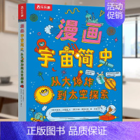 宇宙简史 从大爆炸到太空探索 [正版]数学宇宙金钱三大主题漫画简史 3-6-10儿童科普绘本翻翻书发展史充满艺术想象的科
